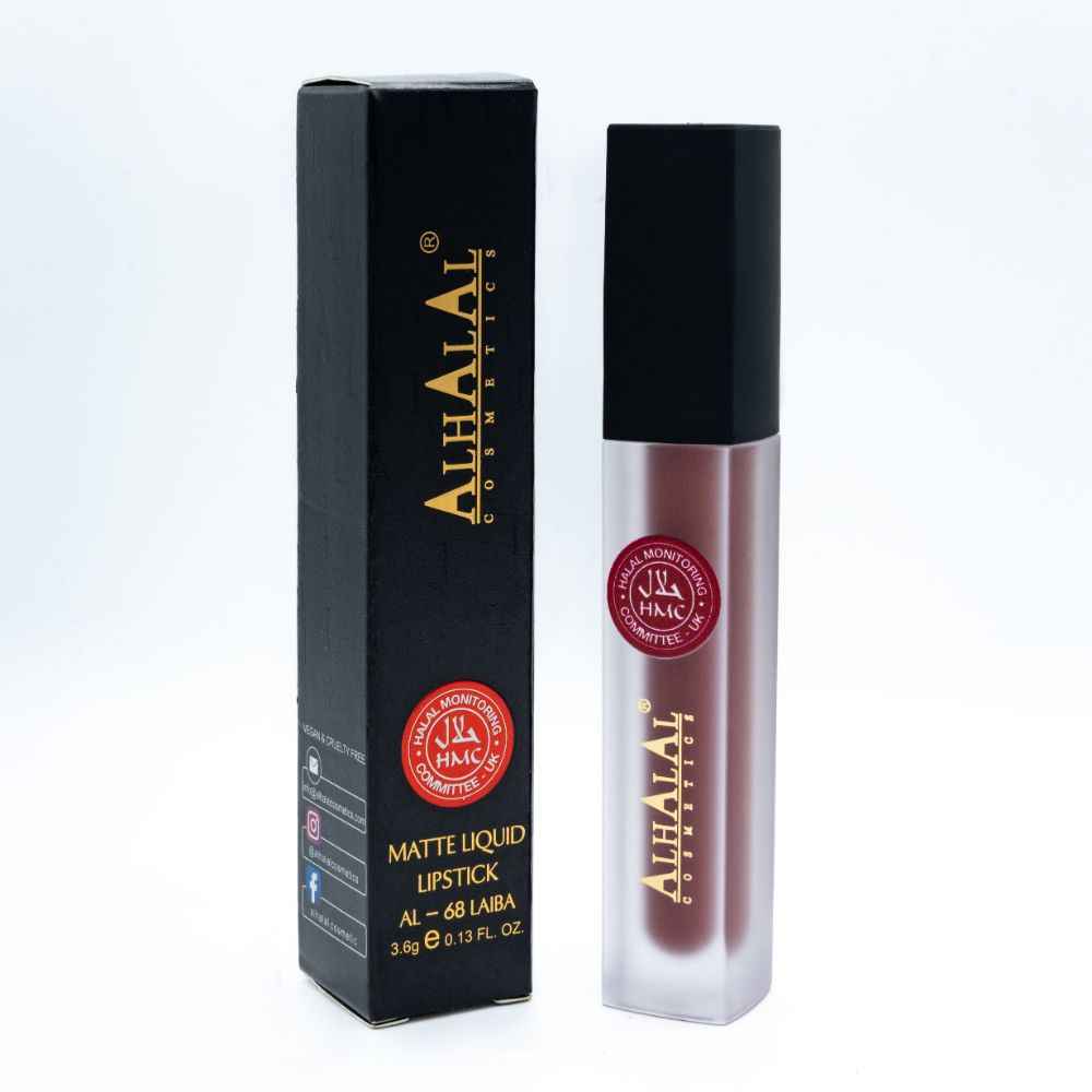 Alhalal cosmetics Beige Lipgloss vloeibare matte lipstick in een elegante verpakking