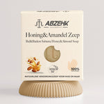 Abzehk Bio natuurlijk Handzeep Blokzeep Honing & Amandel zeep 125gr afbeelding 1