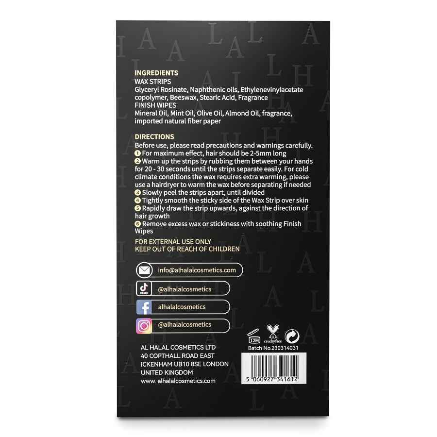 AL-302 RAHEEN WAXSTRIP - Halal Cosmetica