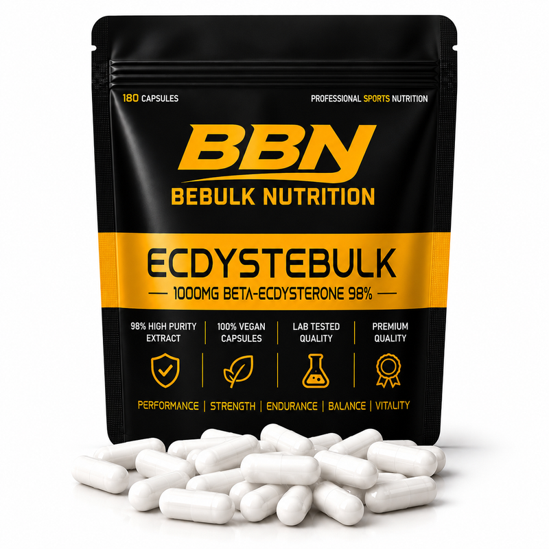 Ecdystebulk - Beta-Ecdysteron 98% - Kapsler - BeBulk Nutrition - 100% Halal Cosmetica