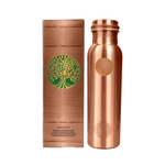 100% REINES KUPFER-WASSERFLASCHE PLAIN | PREMIUM-QUALITÄT | HANDGEFERTIGT UND EINZIGARTIG | 950 ML | 350 G 1