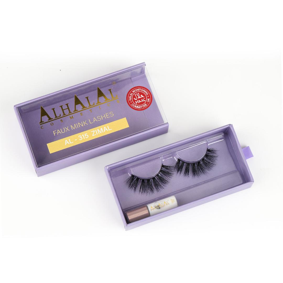 AL-315 ZIMAL (3D631) FAUX MINK LASHES, HALAL LASHES