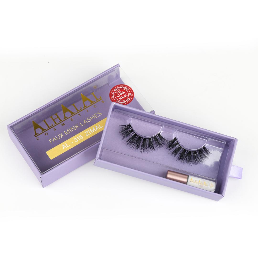 AL-315 ZIMAL (3D631) FAUX MINK LASHES, HALAL LASHES