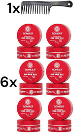 Ronuls Professionel hårstylingvoks Rød + gratis Stylingkam Fordelspakke 6x 150ml afbeelding 1