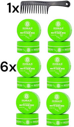 Ronuls Professionelles Haarstyling-Mattwachs + Gratis Styling-Kamm Vorteilspackung 6x 150ml afbeelding 1