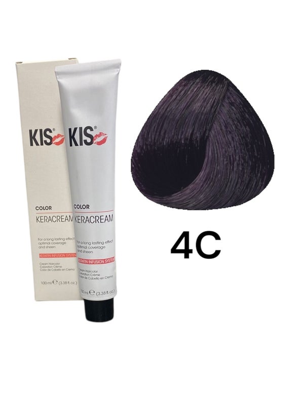 kis 4C - Tintura per capelli Cassis media KeraCream Color 100ml.