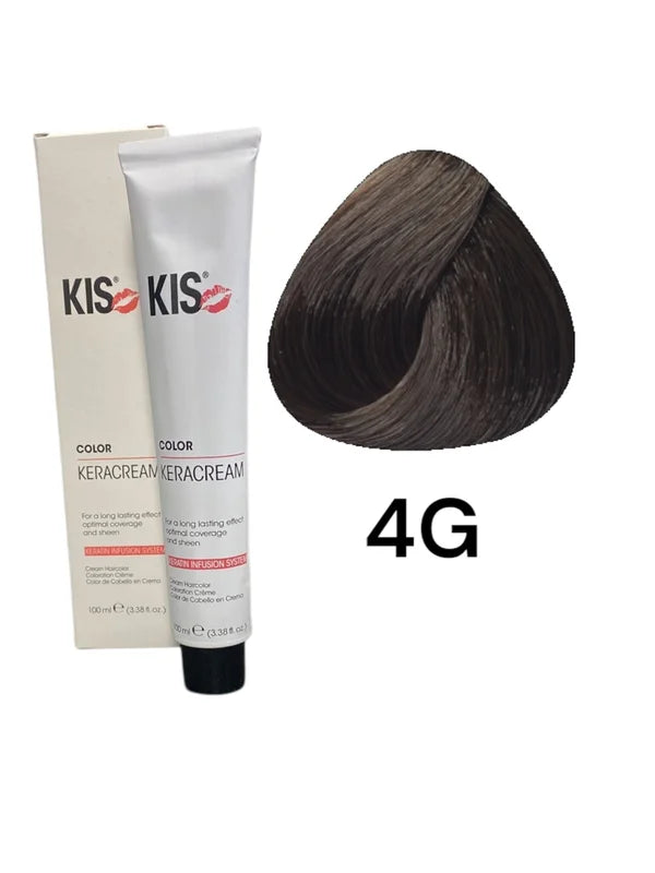 kis 4G - Medium Golden Brown KeraCream Color Hair Dye 100ml. kopen in Nederland