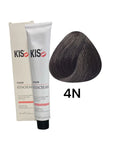 kis 4N- Medium brown KeraCream Color Hair dye 100ml.