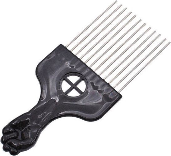 Afro kam met metalen tanden opvouwbaar Afro Pick Comb kopen in Nederland
