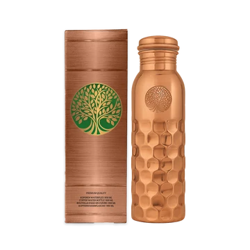 100% PUUR KOPEREN WATERFLES DIAMONDS | PREMIUM QUALITY | HANDGEMAAKT EN UNIEK | 950 ML | 350 G