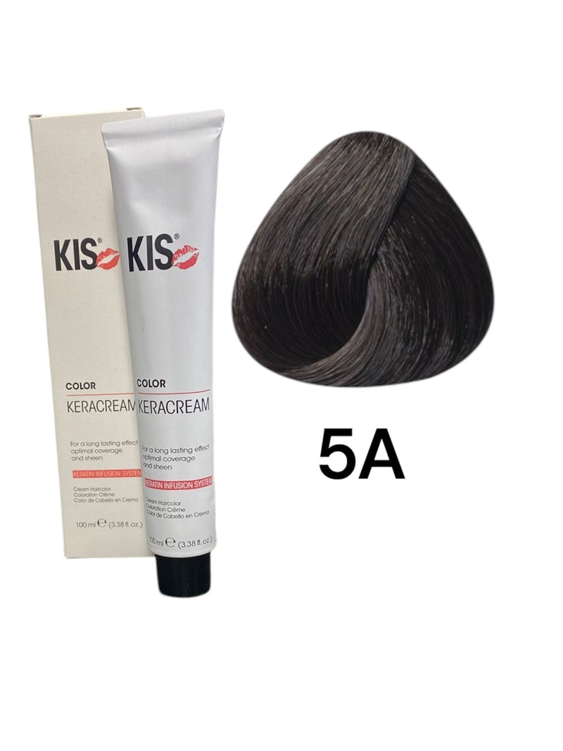Coloration capillaire KIS 5A Brun cendré clair KeraCream Color Coloration capillaire 100ml. kopen in Nederland