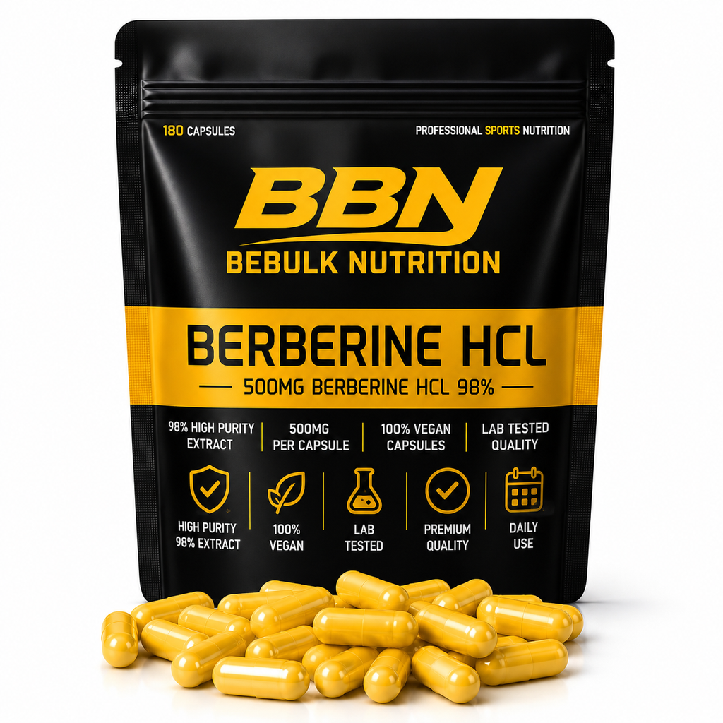 Berberin HCL 98 % – Vegan – BeBulk Nutrition