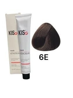 KIS 6E - Teinture capillaire blond foncé KeraCream Color 100 ml.
