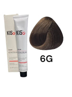 KIS 6G - Dark Golden Blonde KeraCream Color Hair Dye 100ml. afbeelding 1