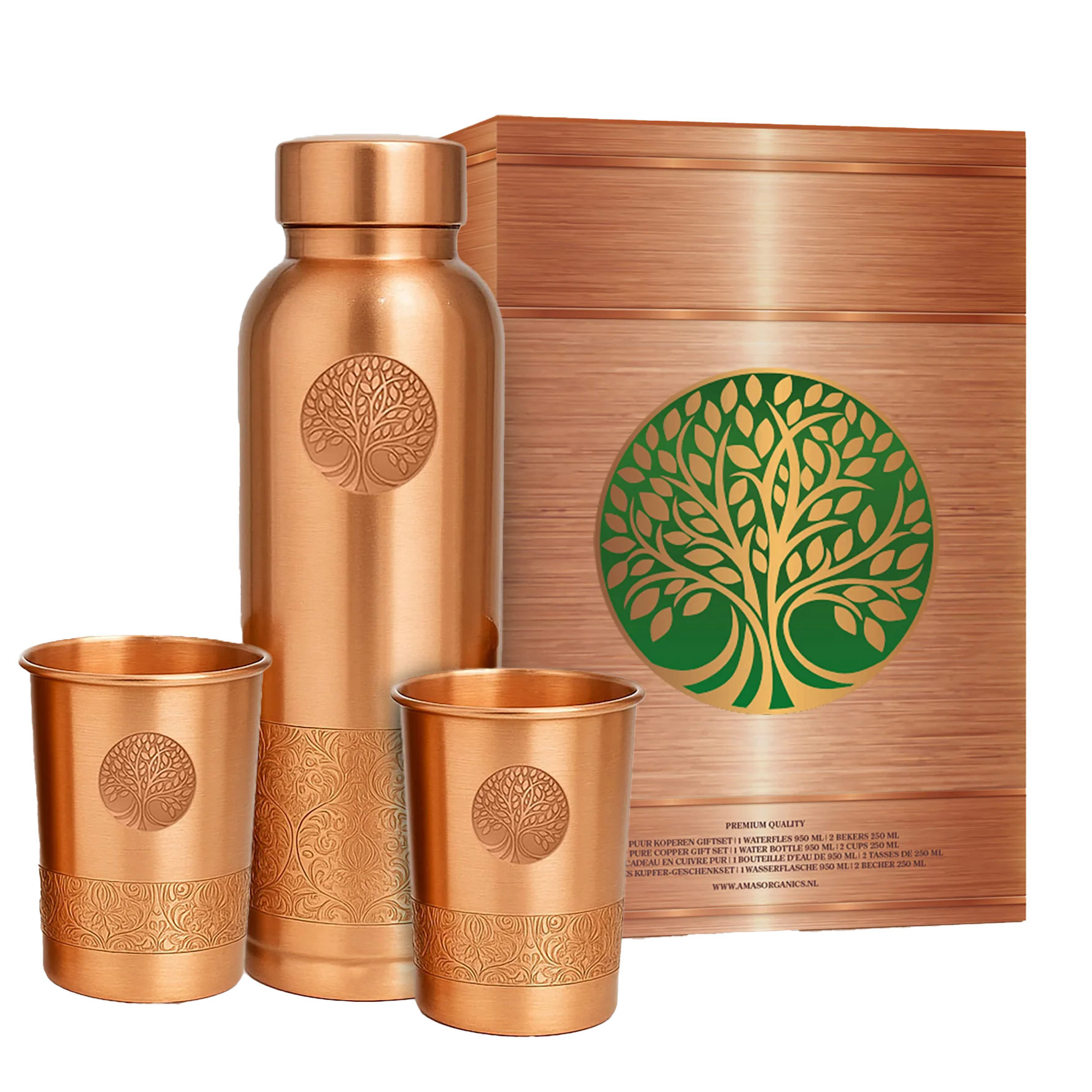 Copper Glass Set