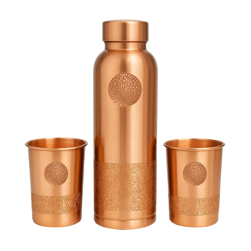 Kupferglas-Set