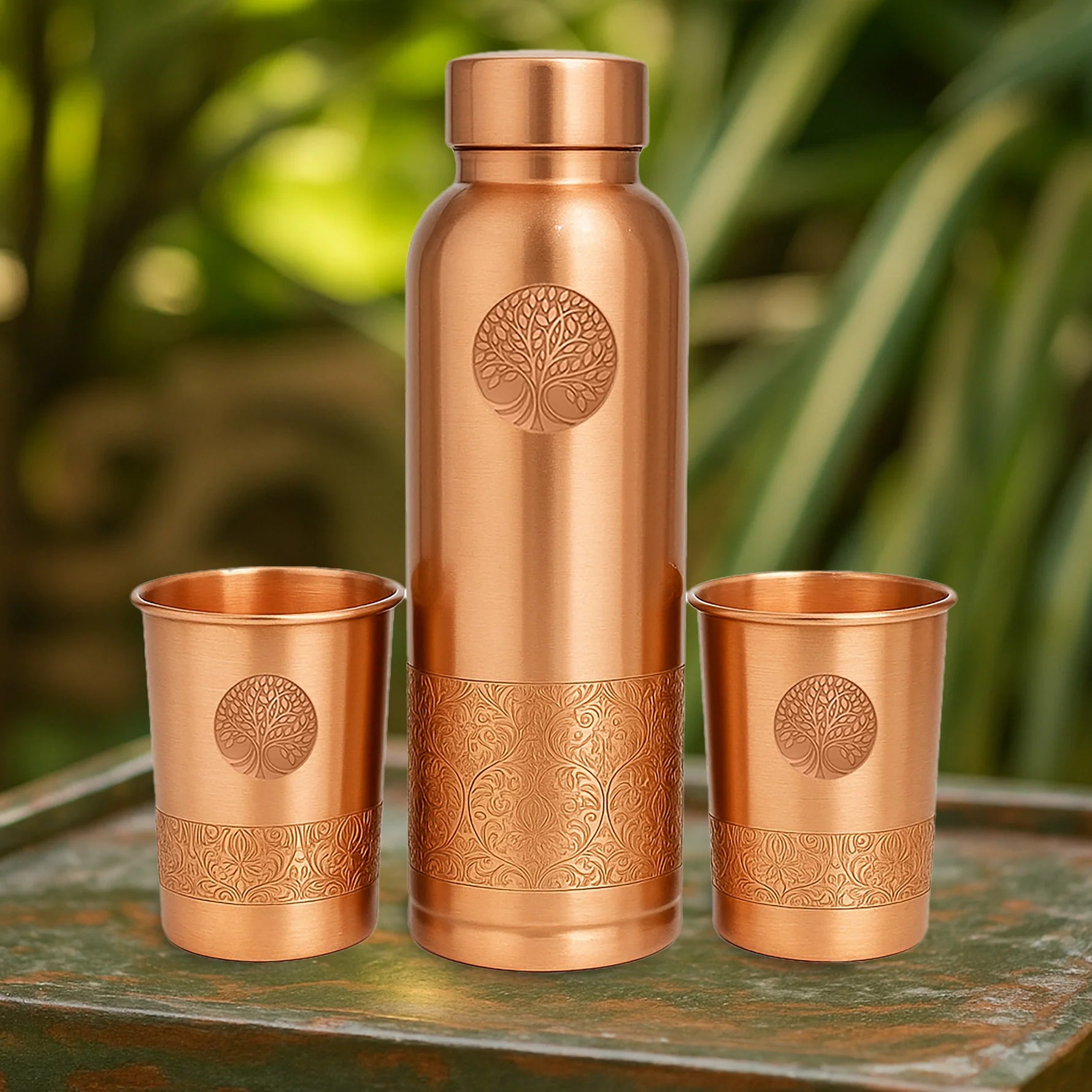 Copper Glass Set