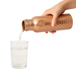 100 % BOUTEILLE D'EAU EN CUIVRE PUR DIAMONDS | QUALITÉ PREMIUM | FAIT MAIN ET UNIQUE | 950 ML | 350 G 2