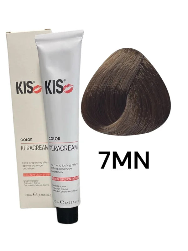 7.MN - Middel Matblond kis KeraCream Color Haarverf 100ml. kopen in Nederland
