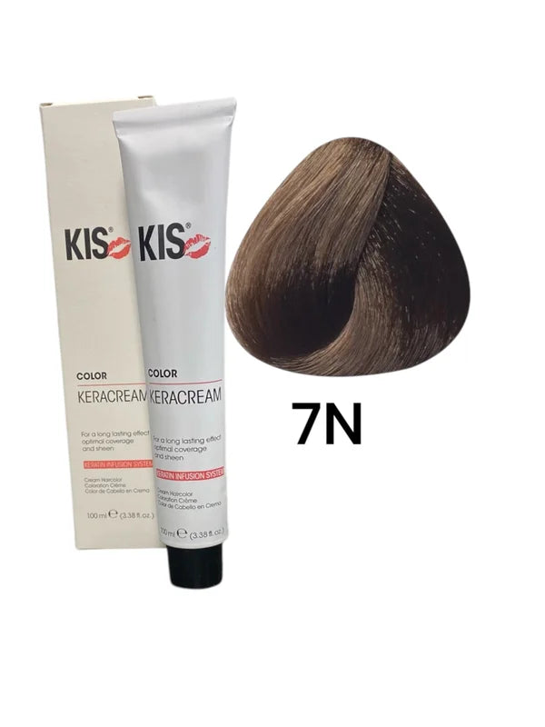 KIS 7N - Mittelblond KeraCream Color Haarfarbe 100 ml. kopen in Nederland