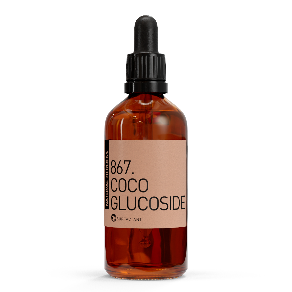 Coco Glucoside - Tensioativo líquido (pequenas bolhas)