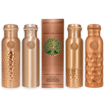 100% REINES KUPFER-WASSERFLASCHE GEHÄMMERT | PREMIUM-QUALITÄT | HANDGEFERTIGT UND EINZIGARTIG | 950 ML | 350 G 4