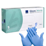 Abena nitril wegwerp huishoud handschoenen Maat S- 100 Stuks blauw afbeelding 1