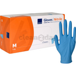 Abena nitril wegwerp huishoud handschoenen blauw Maat M - 100 Stuks afbeelding 1