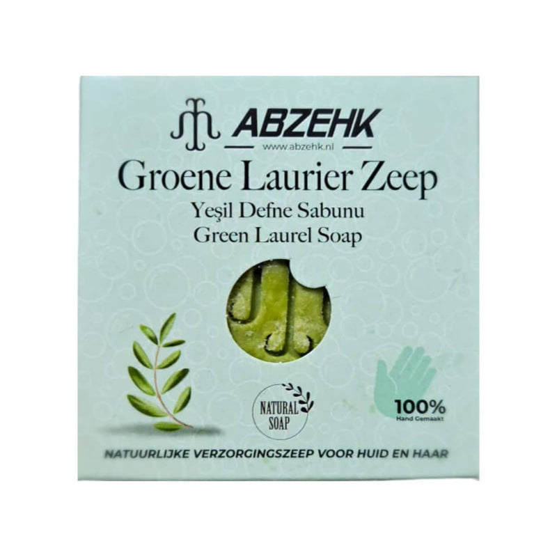 Abzehk Bio natuurlijk Handzeep Blokzeep Grone Laurier zeep 125gr kopen in Nederland
