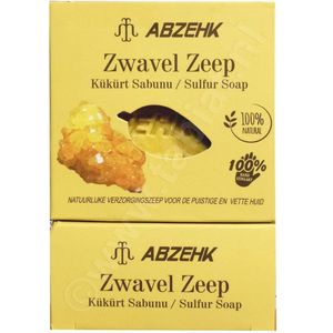 Abzehk Bio natuurlijk Handzeep Blokzeep Zwavel zeep 125gr kopen in Nederland