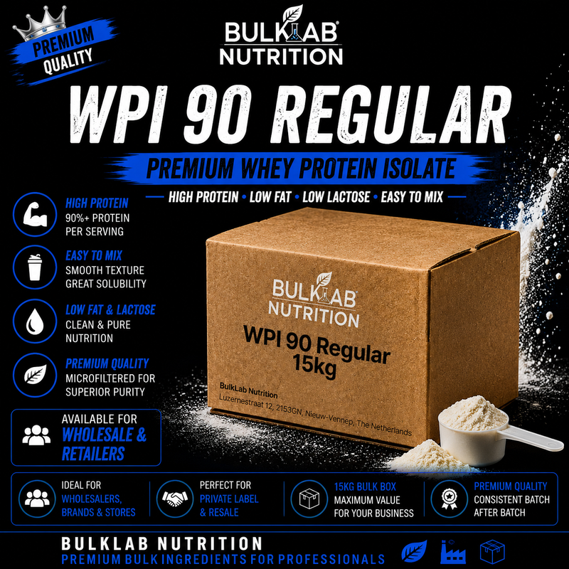 WPI 90 Regular – Proszek luzem – BulkLab Nutrition - 100% Halal Cosmetica