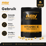 Vitamin E 400 IU – Bløde kapsler – BeBulk Nutrition - Afbeelding 4