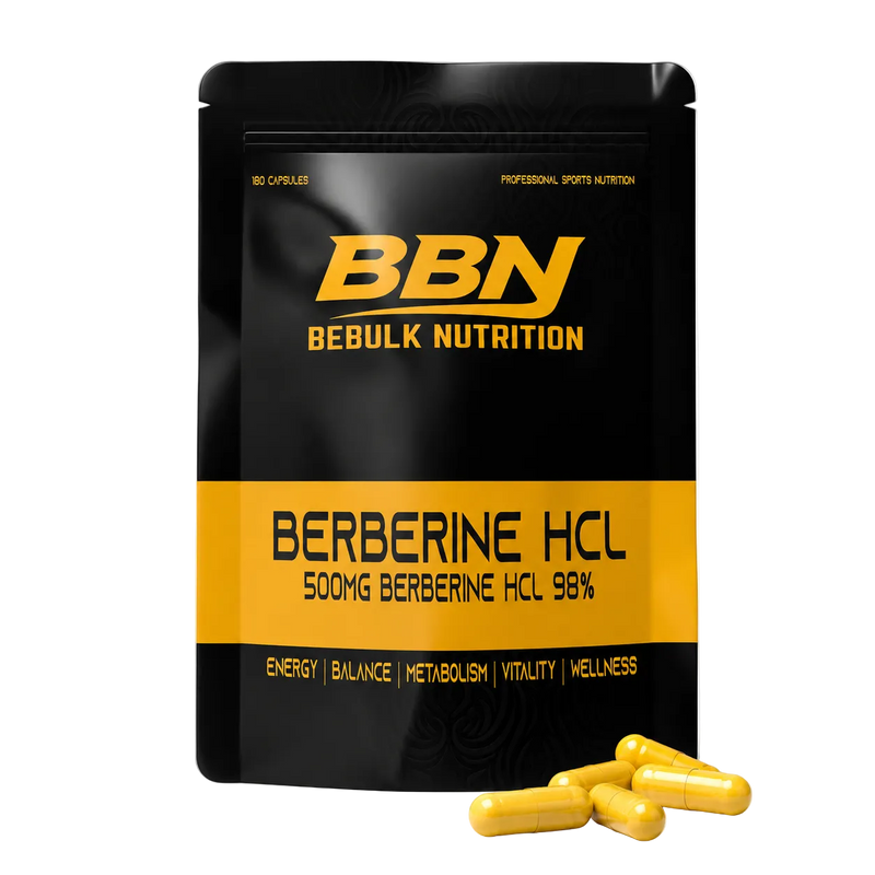Berberin HCL 98% - Vegansk - BeBulk Nutrition - 100% Halal Cosmetica