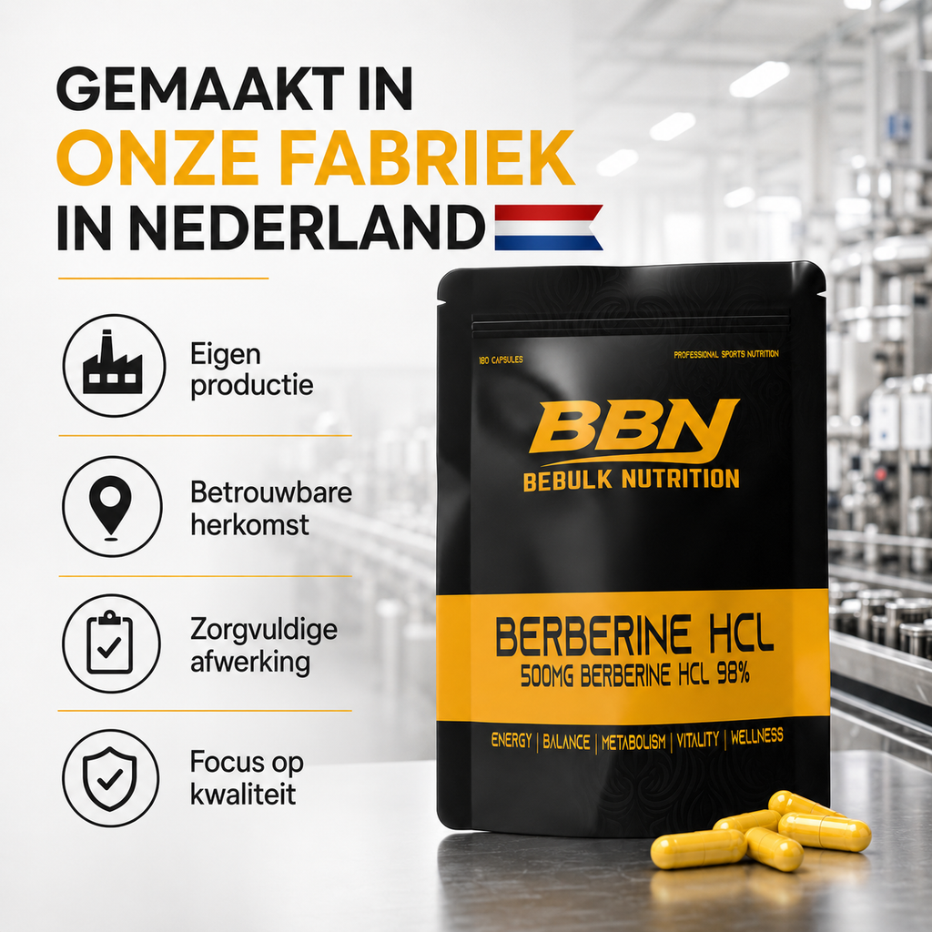 Berberin HCL 98 % – Vegan – BeBulk Nutrition