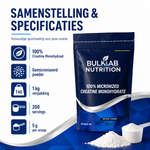 100% Creatine Monohydrate Micronized - BulkLab Nutrition 3