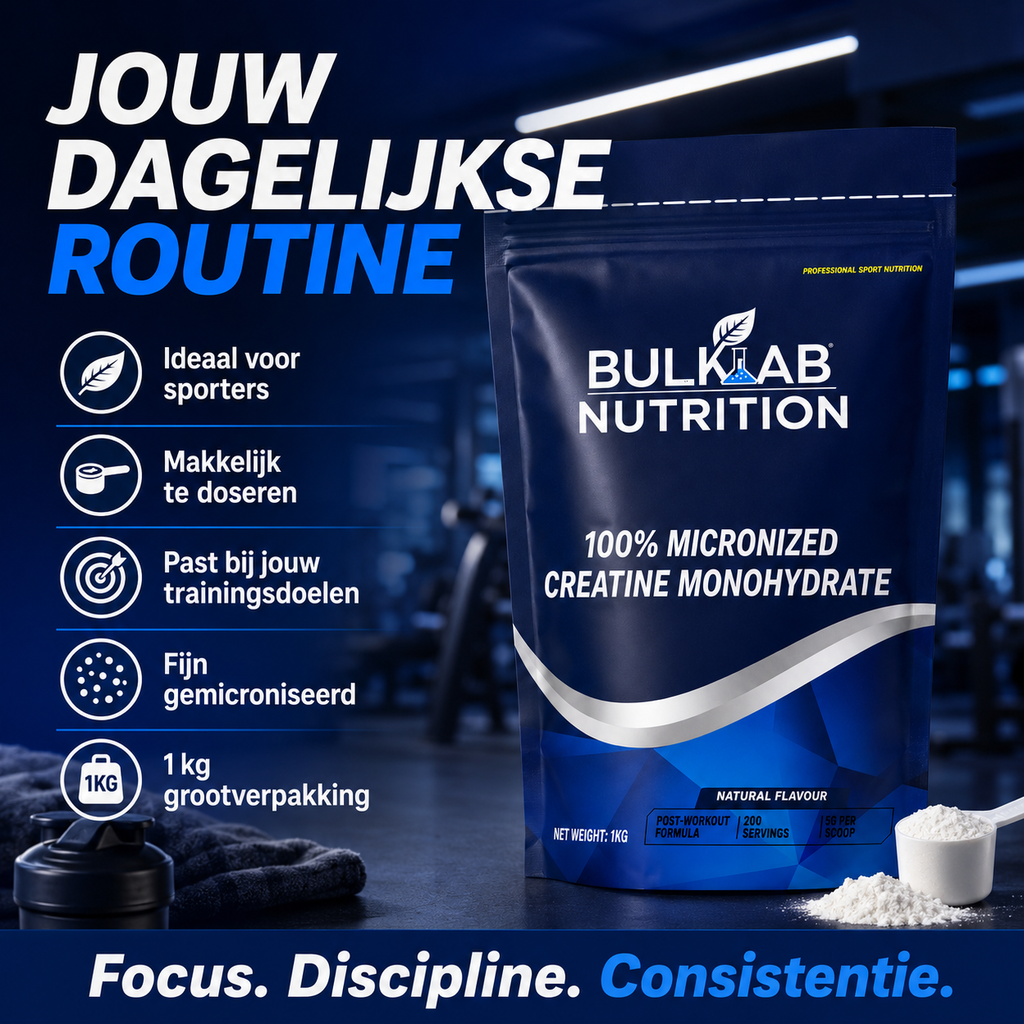 100% kreatin monohydraat mikroniseret - BulkLab Nutrition