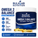 Omega 3 Balance EPA 180mg / DHA 120mg – BulkLab Nutrición - Afbeelding 2