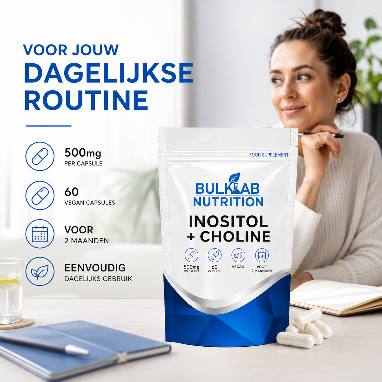 Inositol + Choline - Capsules - BulkLab Nutrition
