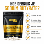 Natriumbutyrat 98% - Vegansk - BeBulk Nutrition - Afbeelding 2