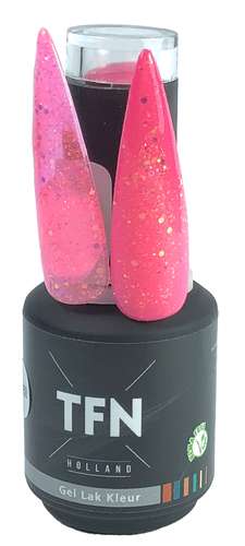 TFN Gel Lak D 150 Glitter Pink Oranje Zomer Kleur