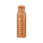 100 % BOUTEILLE D'EAU EN CUIVRE PUR DIAMONDS | QUALITÉ PREMIUM | FAIT MAIN ET UNIQUE | 950 ML | 350 G 3