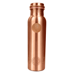 100% REINES KUPFER-WASSERFLASCHE PLAIN | PREMIUM-QUALITÄT | HANDGEFERTIGT UND EINZIGARTIG | 950 ML | 350 G 2
