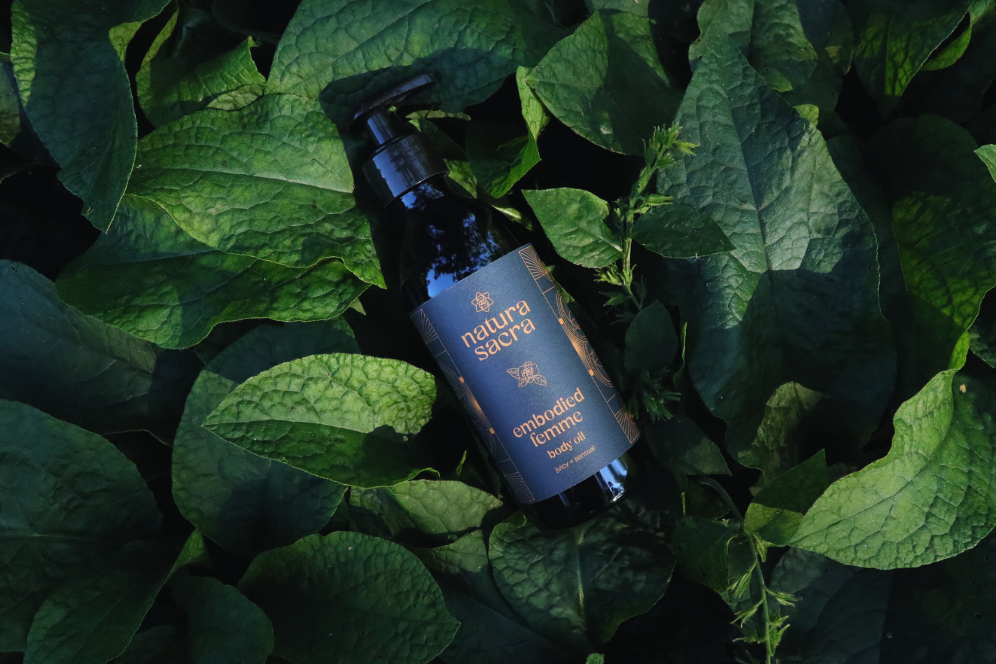 Óleo corporal feminino incorporado