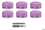 Glorie Professional Wax Pink Boss Flexible Styling Purple with free styling comb 6x150 ml afbeelding 1