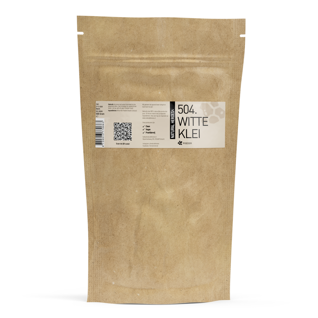 Hvidt lerpulver (Kaolin)