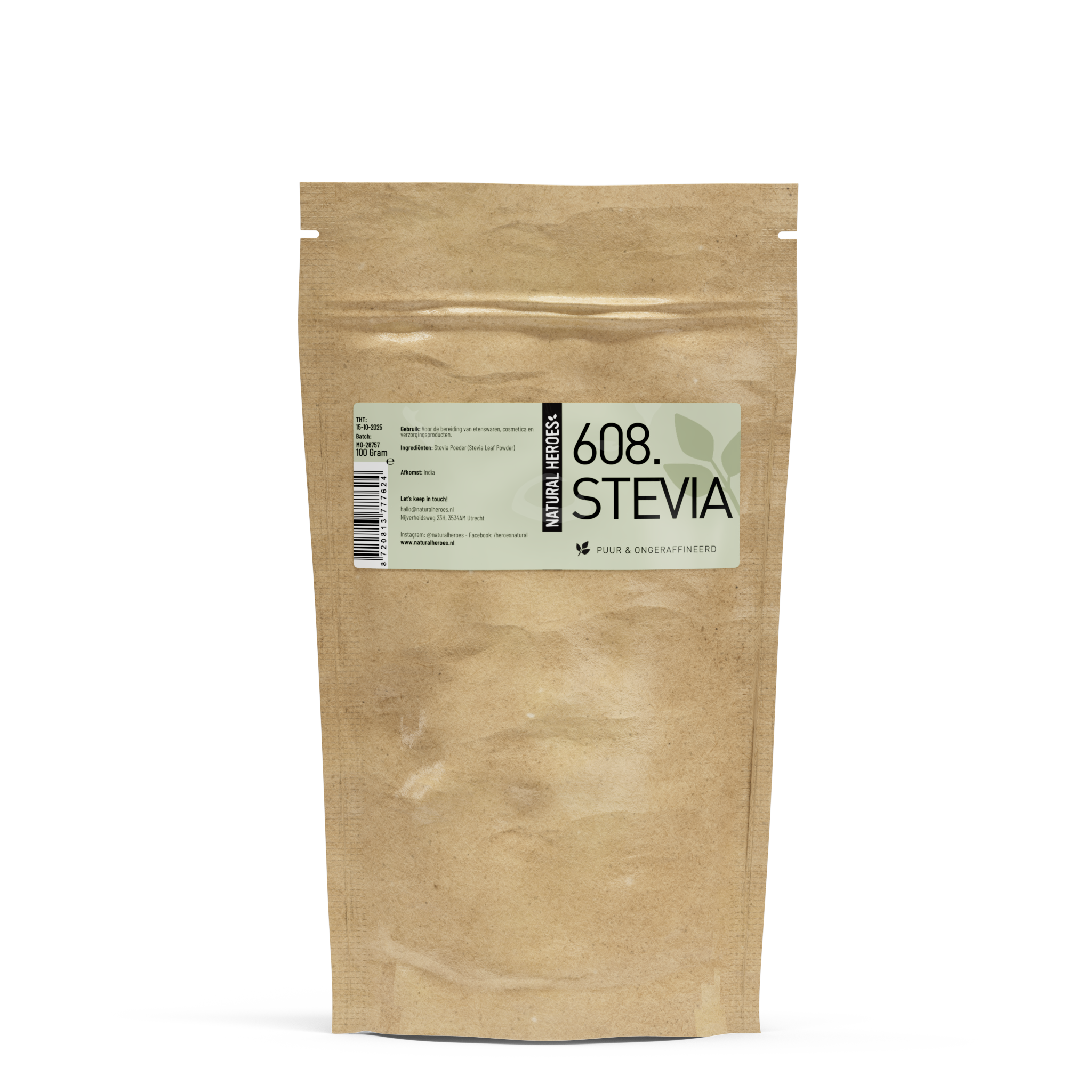 Steviapulver (Rent og Uraffineret)