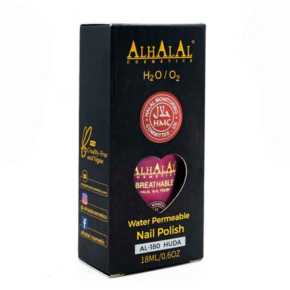 AL-180 HUDA ROZE GLANZENDE NAGELLAK - Halal Cosmetica