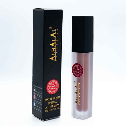 AL-52 KINZA  Vloeibare Bruine Lippenstift