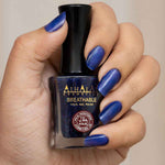 AL-146 SOMIA Donkerbloen Nagellack - Afbeelding 4