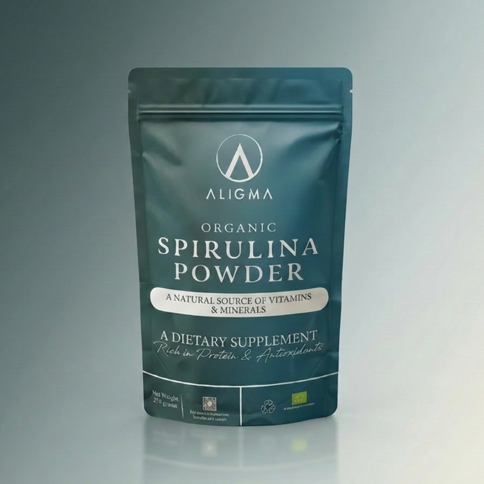 Økologisk spirulinapulver